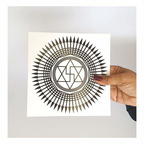 Gráfico Radiestesia Radiônica 17x17cm - Queima De Karma