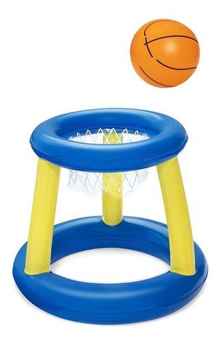 Juego Baloncesto Canasta Inflable Flotante C/ Pelota Bestway