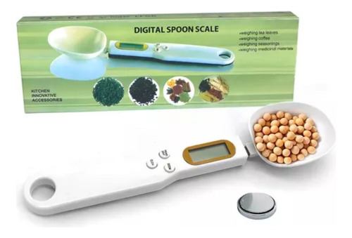 Cuchara Gramera Digital De Cocina 500gr Blanco