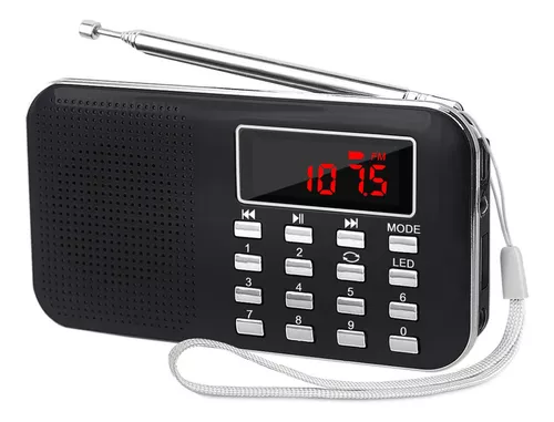 RADIO DE BOLSILLO DIGITAL CON ALTAVOZ Y REPRODUCTOR DE MP3