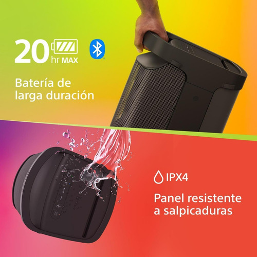 Imagen 9 de 11 de Parlante Sony Serie X SRS-XP500 portátil con bluetooth waterproof negro 220V