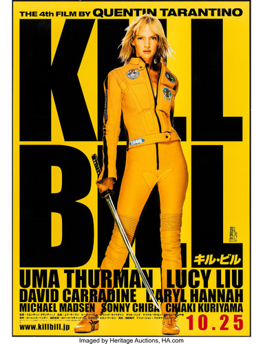 Posters Kill Bill Tarantino Cine Afiches Lona 90x60 Cm