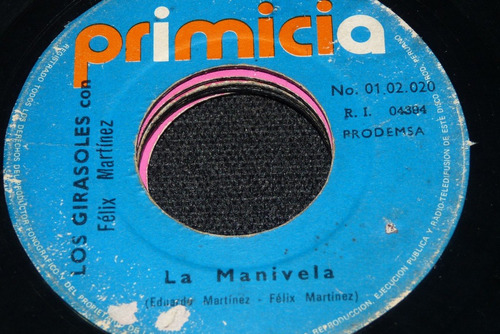Jch- Los Girasoles La Manivela Cumbia Peru 45 Rpm Vinilo