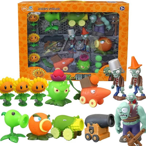 Plants Vs Zombies Juguete Infantil De Plástico Blando 12pcs