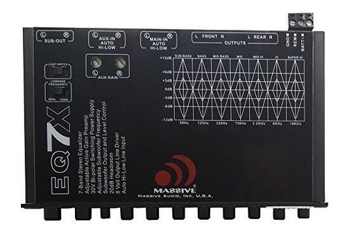 Ecualizador Masivo De Audio Eq-7x Para Automóvil Con Ecualiz