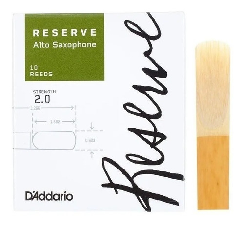 Palheta Rico Reserve Sax Alto 2 - Unidade