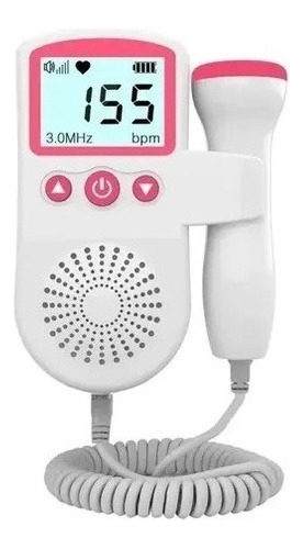 Monitor de frecuencia cardíaca para bebés con ecografía Doppler fetal, color blanco