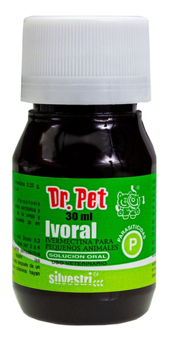 Dr Pet Ivoral 30ml Ivermectina Oral Uso Veterinario