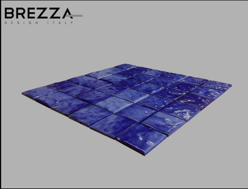 Brezza Malla-mosaico Para Piscinas Waves Dark Blue Bz9875455