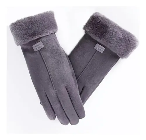Luva Térmica Feminina Para Inverno Cinza Tamanho Único Para A Maioria