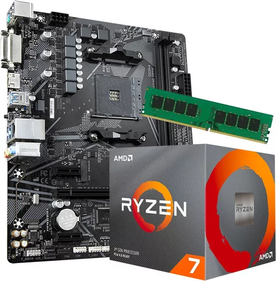 Actualizacion Combo Amd Ryzen 7 3700x + 32gb + A520 Base