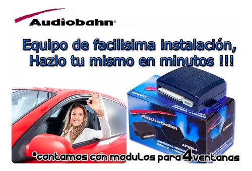 Modulo Alza Cristales Universal / 4 Ventanas Audiobahn Msi