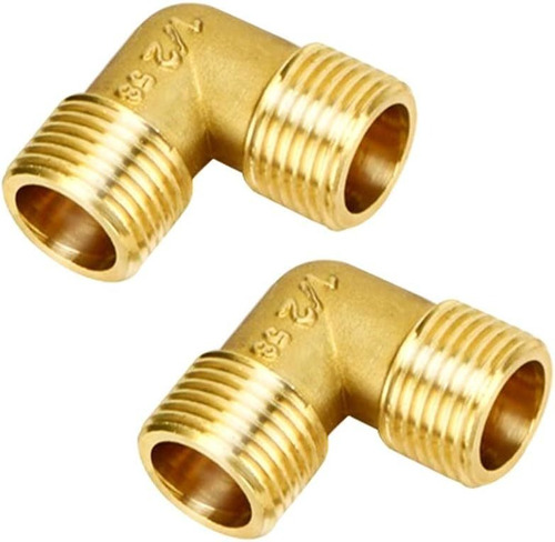 Conexion Codo 90° P Macho-macho Cobre 1/2 * 1/2 Npt El Par