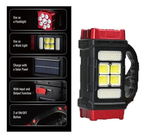Luz Solar Led Con Luz De Trabajo Con Lámparas Solares