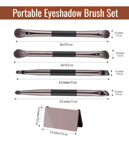 Pincel Delineador De Ojos Cosmetic Mirror, Maquillaje De Ojo