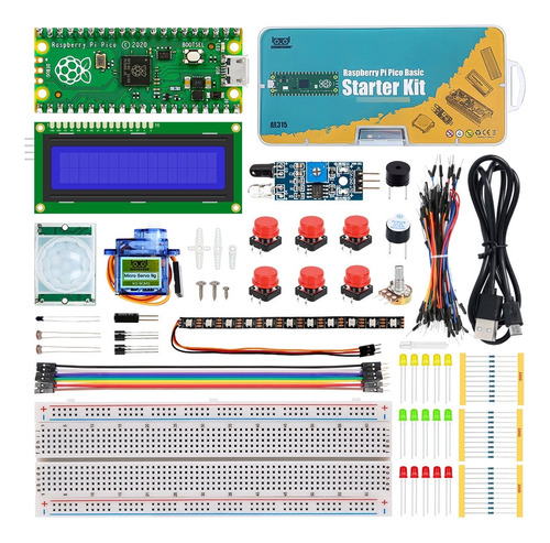 Kit Educacional Básico Raspberry Pi Pico Com Tutorial Nfe