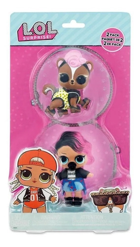 Boneca Lol Surprise Double Collection Roqueira + Pet Candide