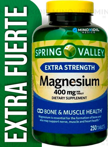  Magnesio Premium Extra Fuerza | 400 Mg | 250 Tabletas