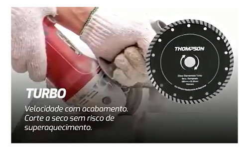 Disco Para Cortar Piso - Refrigerado Turbo 110mm Thompson