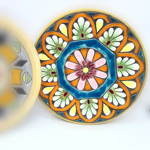 Platos pintados a mano mexicanos new arrivals