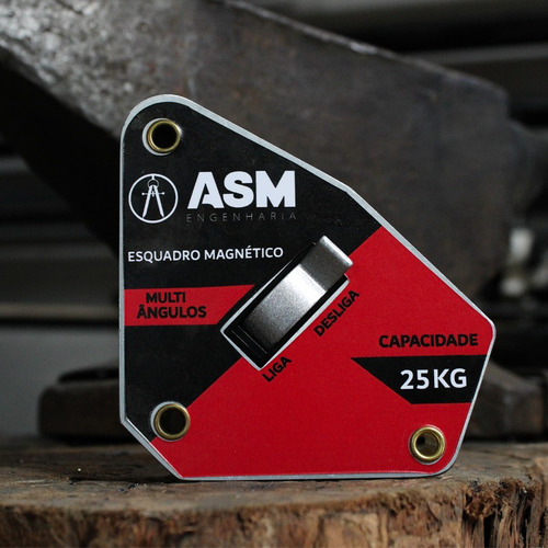 Esquadro Magnético Multi-ângulos Com Interruptor 25kg