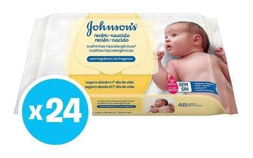 Toallitas Humedas Johnson's Baby Recién Nacido X48 X24 Packs