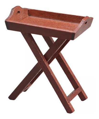 4 Conjunto De Muebles Para Casa De Muñecas En Color Café