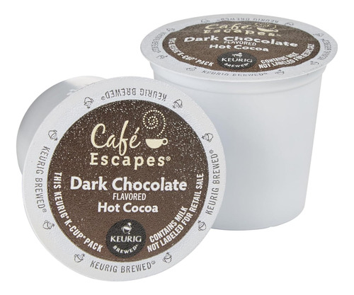 Cafe Escapes K-cups Keurig De Chocolate Oscuro Y Chocolate C