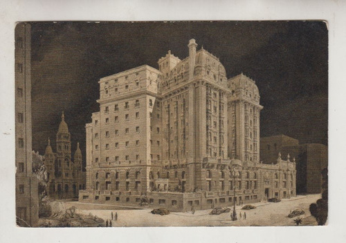 1947 Postal Plaza Hotel De Buenos Aires Vintage Argentina