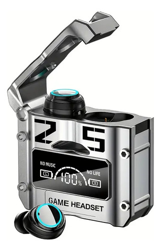 Auriculares Inalámbricos Gamer Bt 5.3 M25 Táctil Hi-fi Gris Gris