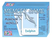 Comprar Juego de Memoria para Niños y Adolescentes de 25 Animales del Mar en Inglés | 50 Piezas | Juego Didáctico | Juego de Mesa | Juego para aprender Inglés TEACH PLAY | Memory Game Marine Wolrd