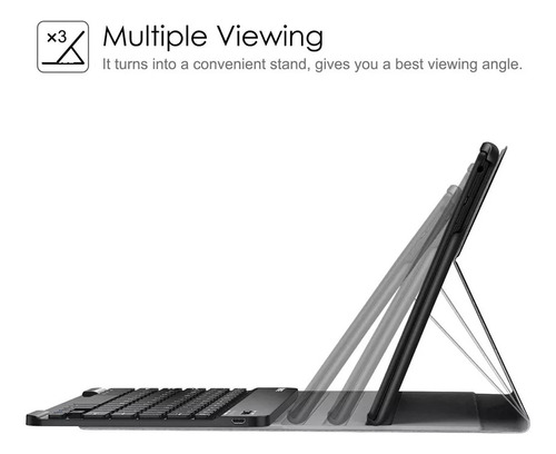 D Funda For Galaxy Tab S5e 10.5 Con Teclado Y Mouse