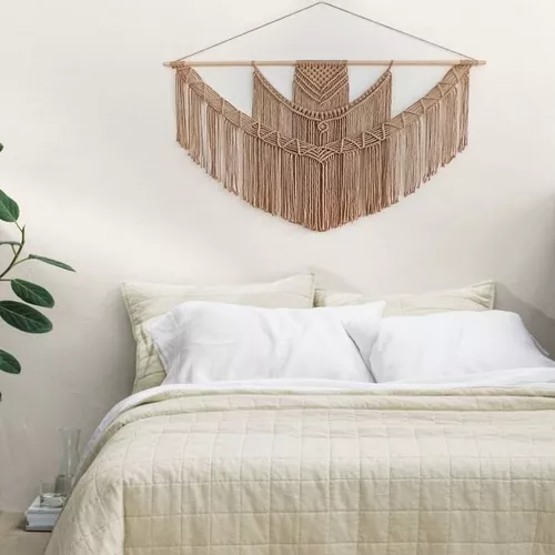 Tapiz Xl 1 Metro Color Colgante Deco Pared Macrame