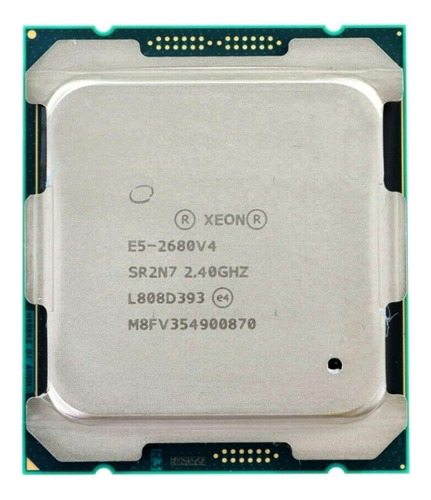 Cpu Xeon E5 2680v4 Lga 2011-3, 2,4 Ghz, 14 Núcleos Y 28 Subp