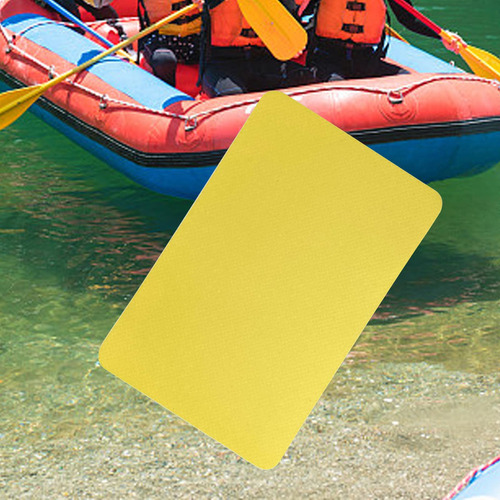 4 Parche De Reparación De Botes Inflables, Amarillo