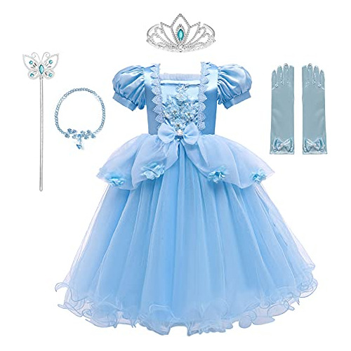 Girls Princess Dress Deluxe Queen Dress Up Kids Hallowe...