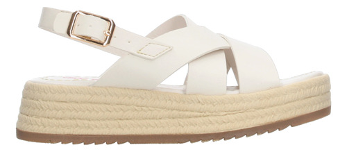 Sandalias Tropicana Con Plataforma Hebilla Latte Para Niña 