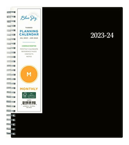 Blue Sky Planificador Mensual Del Año Académico 2023-2024,