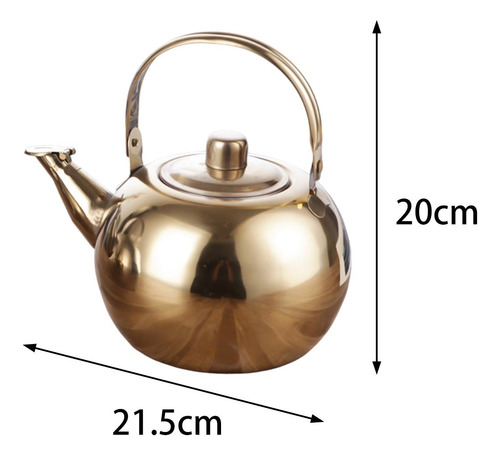 Tetera De Acero Inoxidable Para Servir Café, Tetera Con