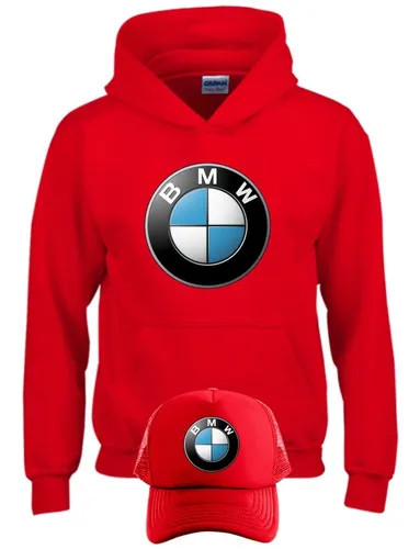 Buzo Bmw I Capota Hoodie Rojo Obsequio Gorra Env o gratis