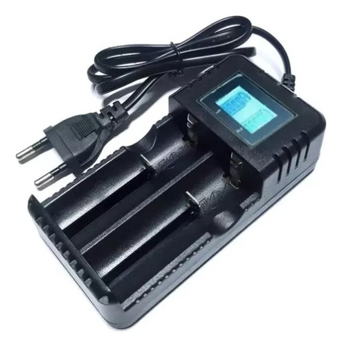 Carregador Duplo Para Baterias 26650 E 18650 com visor LCD HWD HD-8991B