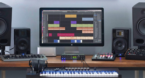 Interface de áudio Motu M6 Midi USB-c 6x4 192 Khz, cor de 24 bits, preto, 5v
