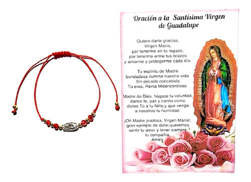 Pulseras Virgen Guadalupe Pack 10 Pulseras Recuerdos Regalo