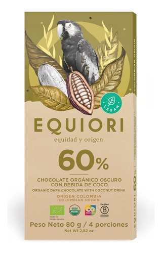 Chocolate 60% Bebida De Coco 