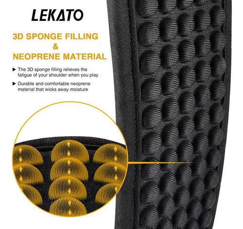 Correas De Guitarra De Lekato Para El Bajo De La Guitarra El
