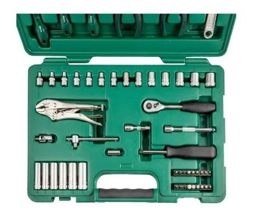 Imagem 3 de 3 de Kit De Ferramentas Profissional Com 52 Peças Sata
