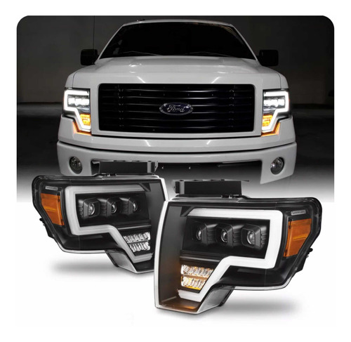 Faros Ford F-150 Led Proyector 2009 2010 2011 2013 2014