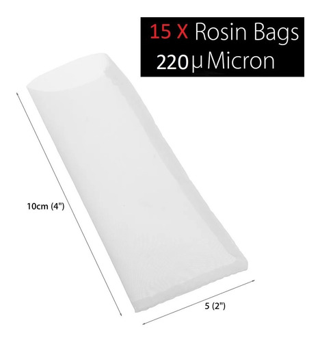 Rosin Bag 220 Microns Pack Com 15 Unidades