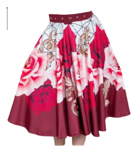 Saia gode midi best sale vermelha