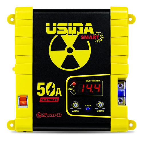 Imagem 1 de 6 de Fonte Carregador Usina 50a Voltímetro Bivolt
